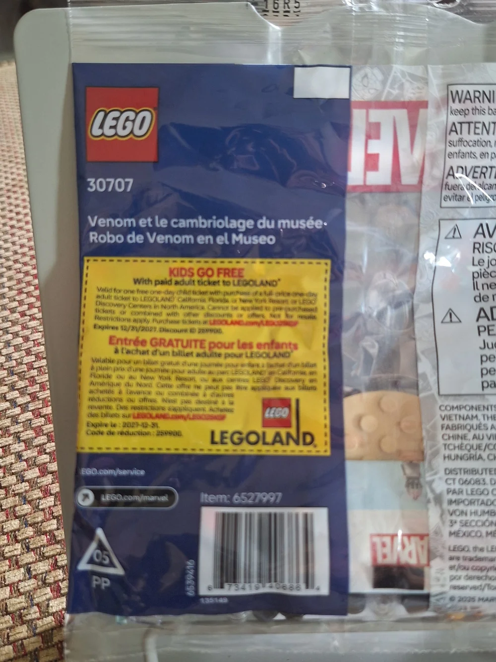 LEGO Marvel Spider-Man and Venom Mini Build - 30707 Ages 6+